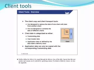 client tools