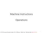 Introduction to RISC Architecture and Machine Instructions - slide 1