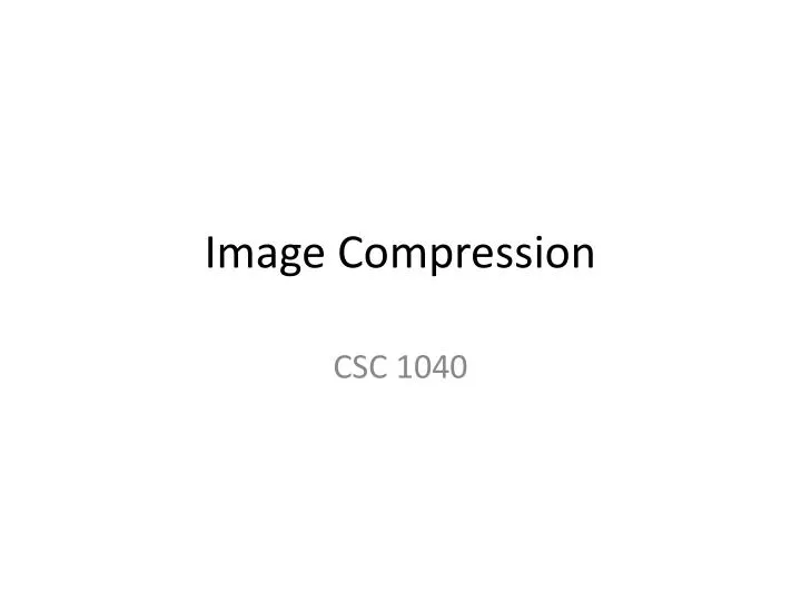 image compression