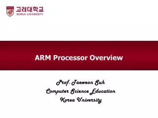 ARM Processor Overview