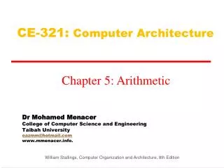 CE-321: Computer Architecture