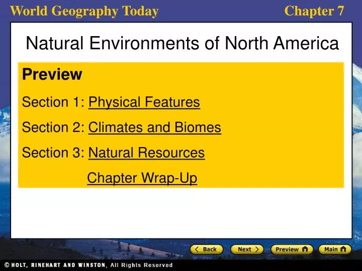 natural environments of north america