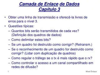 camada de enlace de dados cap tulo 3