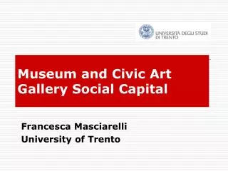 Museum and Civic Art Gallery Social Capital