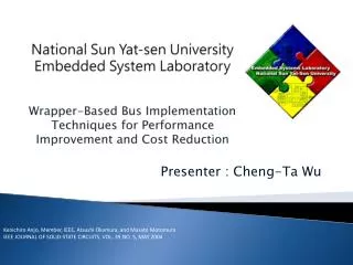 Presenter : Cheng-Ta Wu