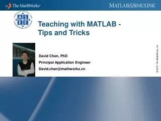 Teaching with MATLAB - Tips and Tricks