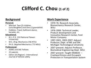 Clifford C. Chou (1 of 2)