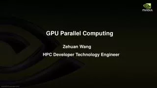 GPU Parallel Computing