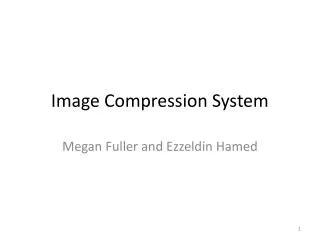 Image Compression System