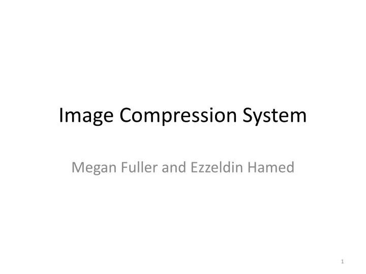 image compression system