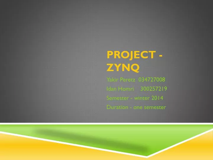project zynq