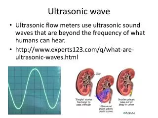 Ultrasonic wave