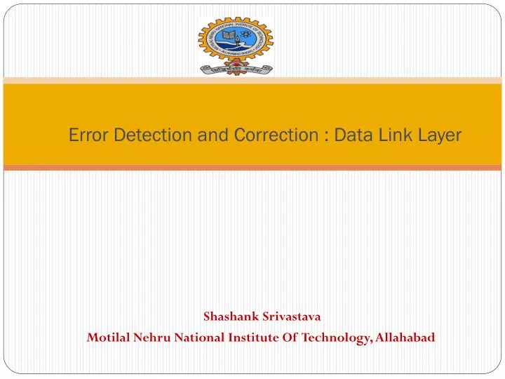 error detection and correction data link layer