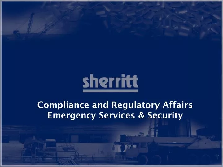 compliance and regulatory affairs emergency services security