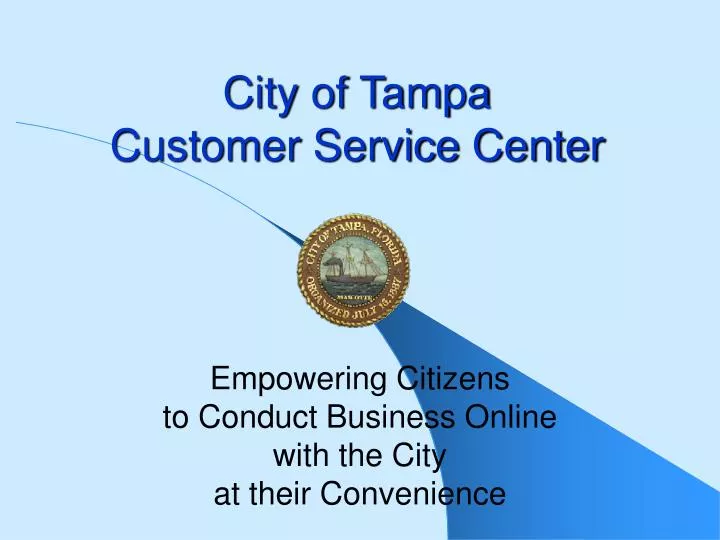 city of tampa customer service center