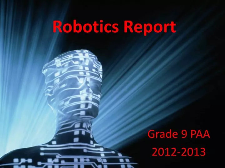 robotics report