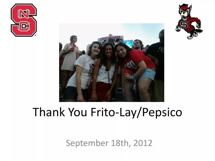 thank you frito lay pepsico