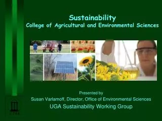 Sustainability College of Agricultural and Environmental Sciences