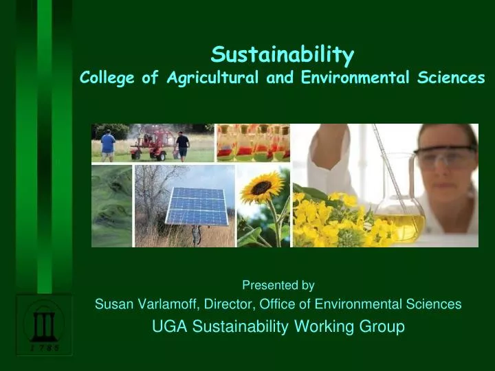 sustainability college of agricultural and environmental sciences