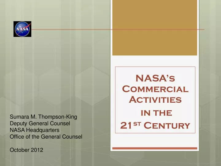 nasa s commercial activities in the 21 st century