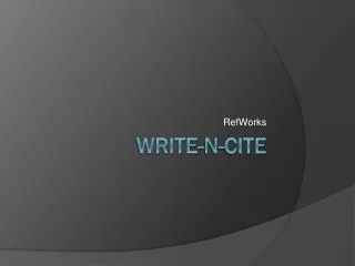 Write-N-Cite