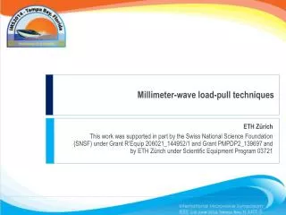 Millimeter-wave load-pull techniques