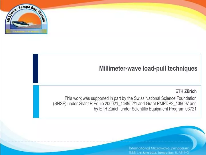 millimeter wave load pull techniques