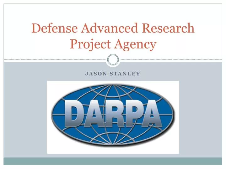 defense advanced research project agency