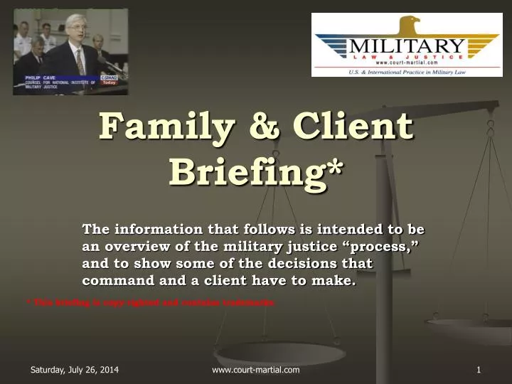 family client briefing
