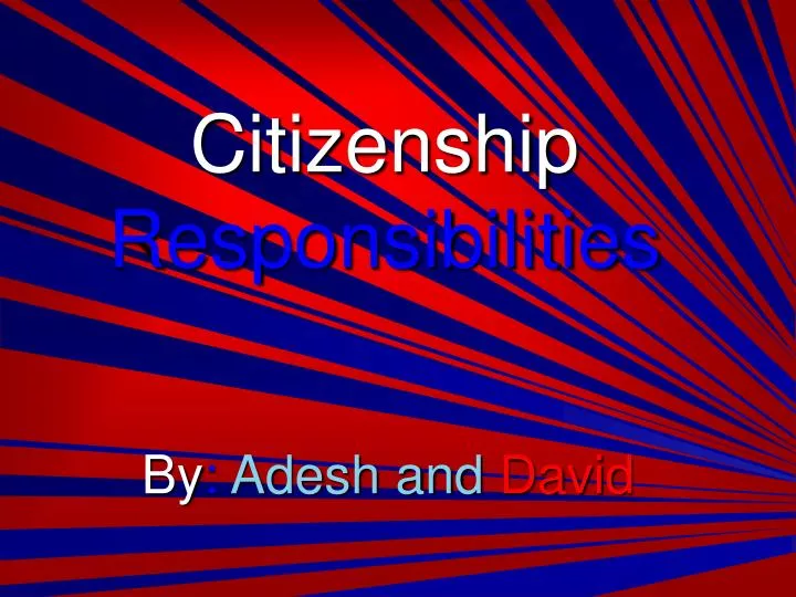 citizenship responsibilities