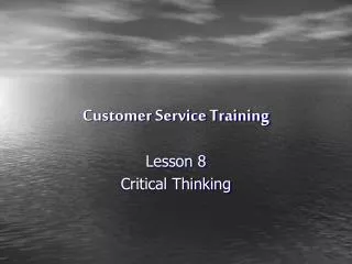 Customer Service Training