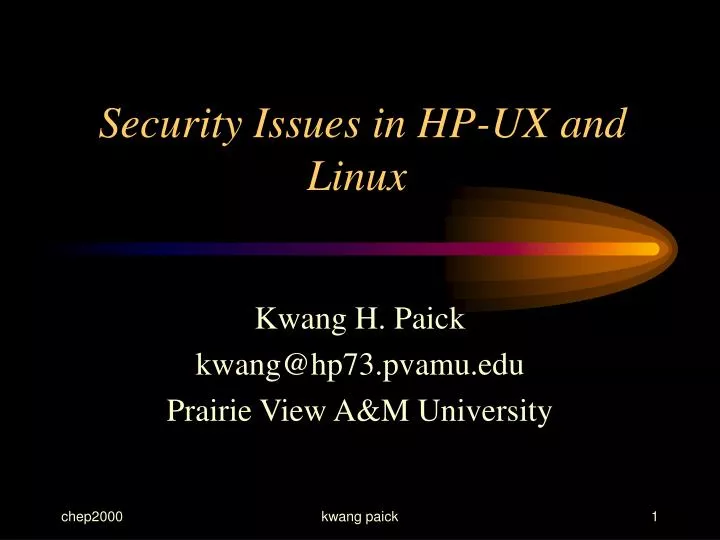security issues in hp ux and linux