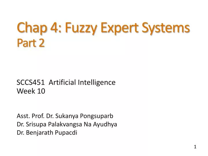 chap 4 fuzzy expert systems part 2