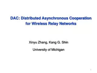 DAC: Distributed Asynchronous Cooperation for Wireless Relay Networks