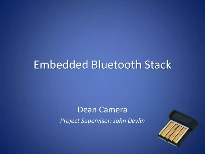 embedded bluetooth stack