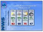 Tallahassee FL Weekend Football Forecast: Storms Likely with Clearing for Game Day - slide 1