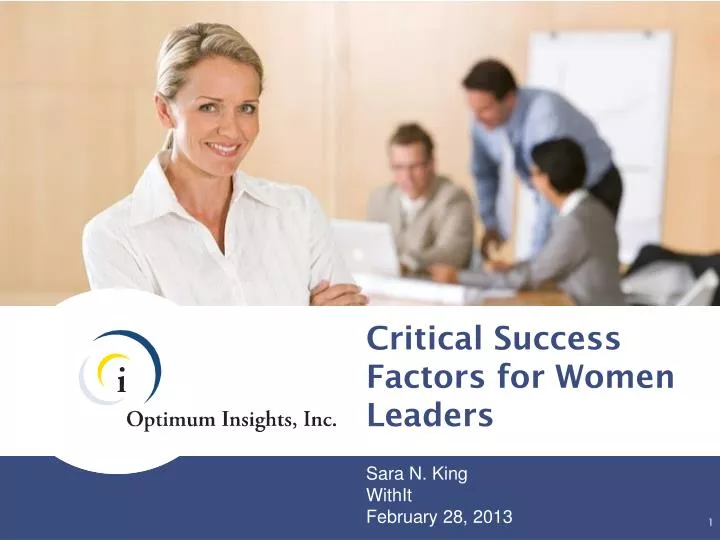 critical success factors for women leaders