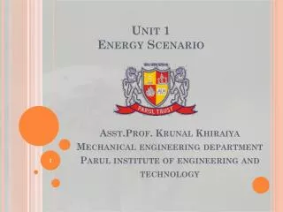 Unit 1 Energy Scenario