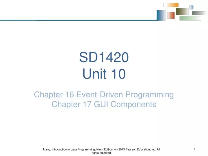sd1420 unit 10