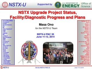 Masa Ono for the NSTX-U Team