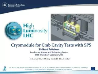 Cryomodule for Crab Cavity Tests with SPS