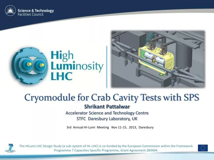 cryomodule for crab cavity tests with sps