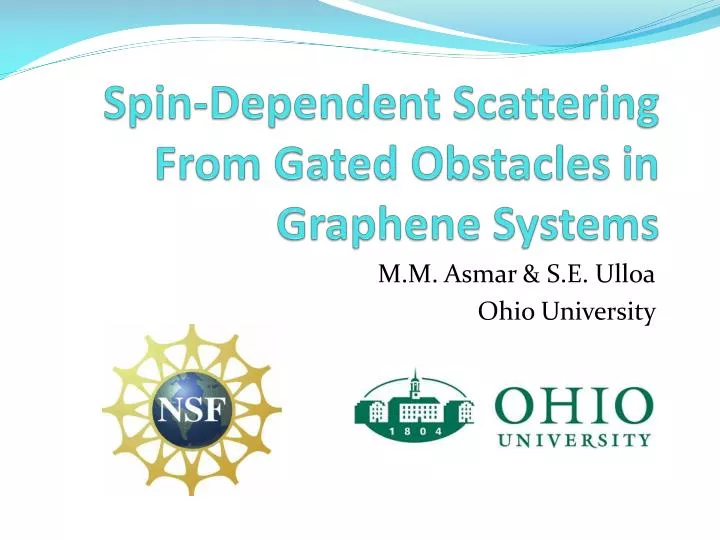 spin dependent scattering from gated obstacles in graphene systems