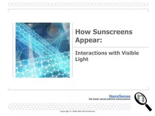 How Sunscreens Appear: