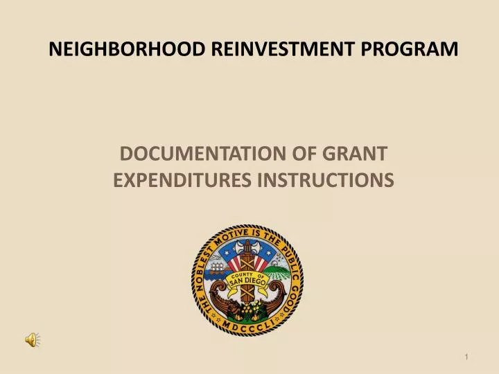 neighborhood reinvestment program
