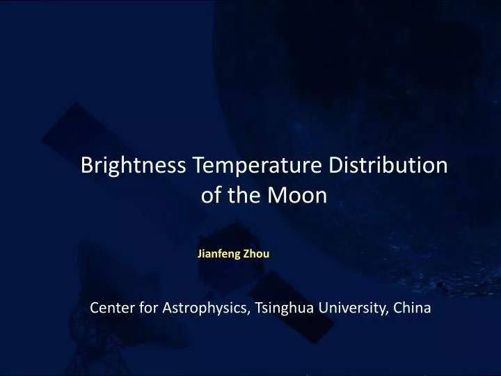 brightness temperature distribution of the moon