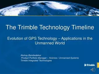 The Trimble Technology Timeline