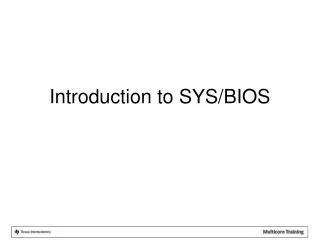 Introduction to SYS/BIOS