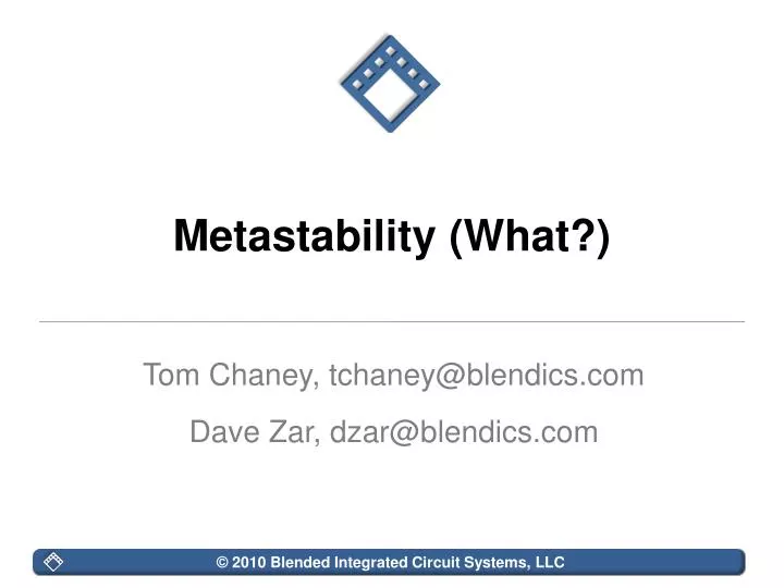 metastability what