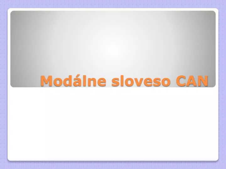 mod lne sloveso can